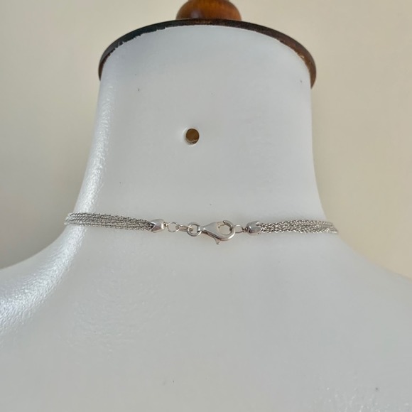 Floating heart sterling silver necklace - Picture 10 of 11